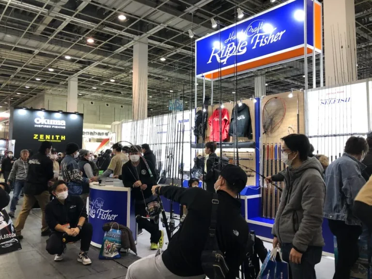 日本大阪渔具钓具展览会现场照片1