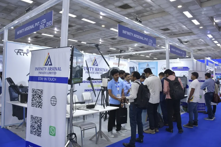 印度新德里无人机展览会现场照片1