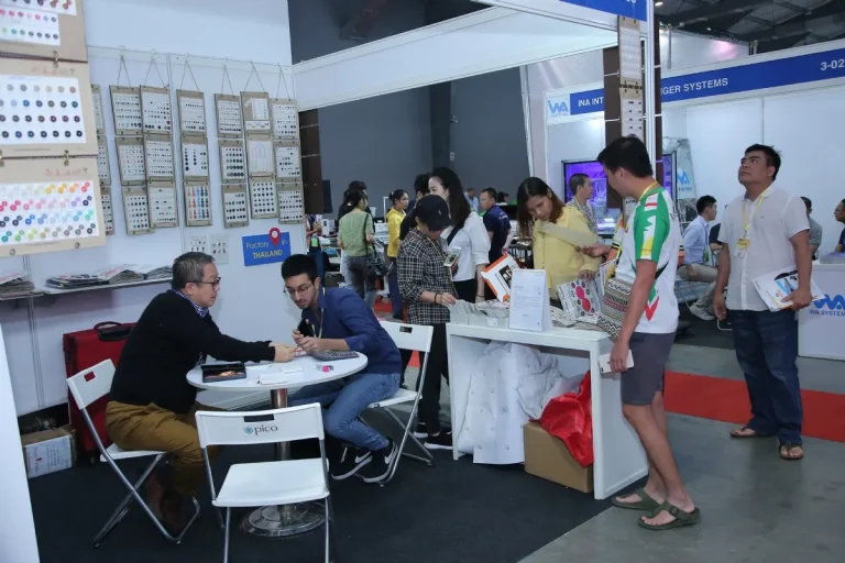 缅甸仰光纺织服装展览会现场照片7