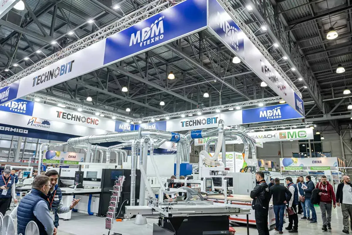 俄罗斯莫斯科木工机械展览会现场