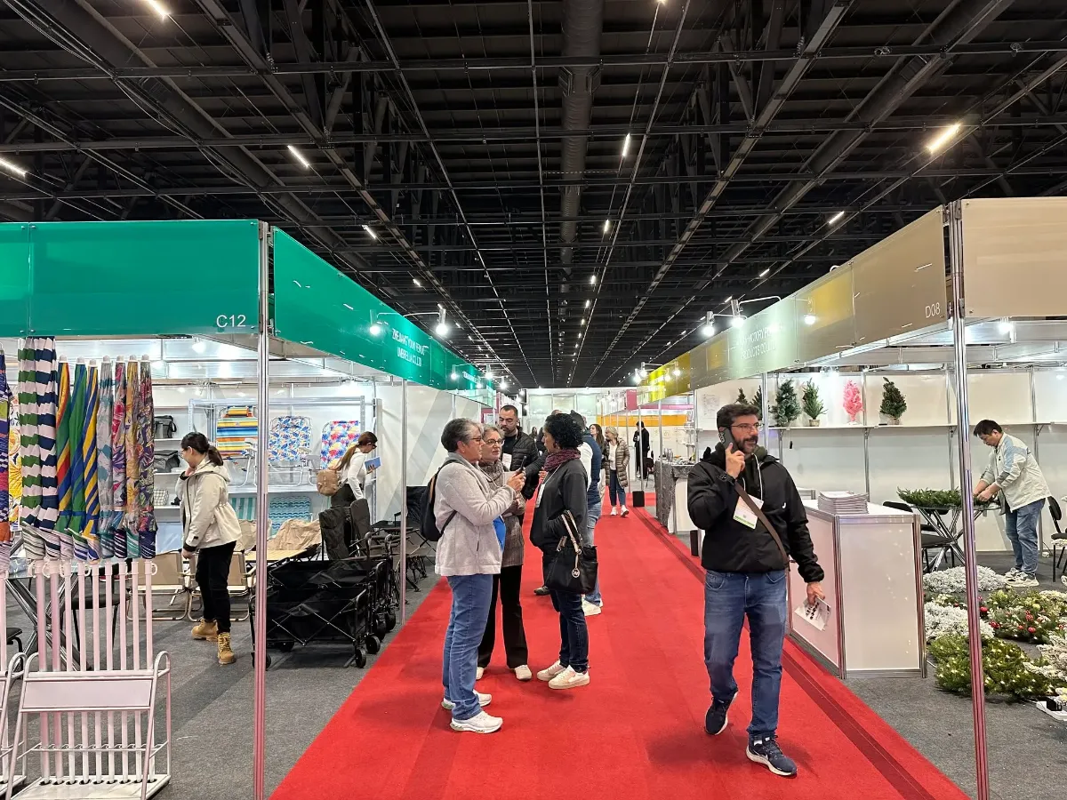 展商在巴西家庭用品展上布置的展位