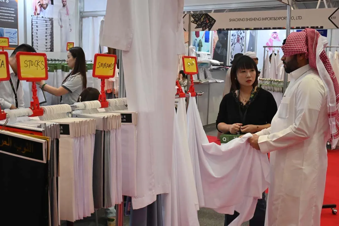 沙特利雅得纺织及纱线展览会现场