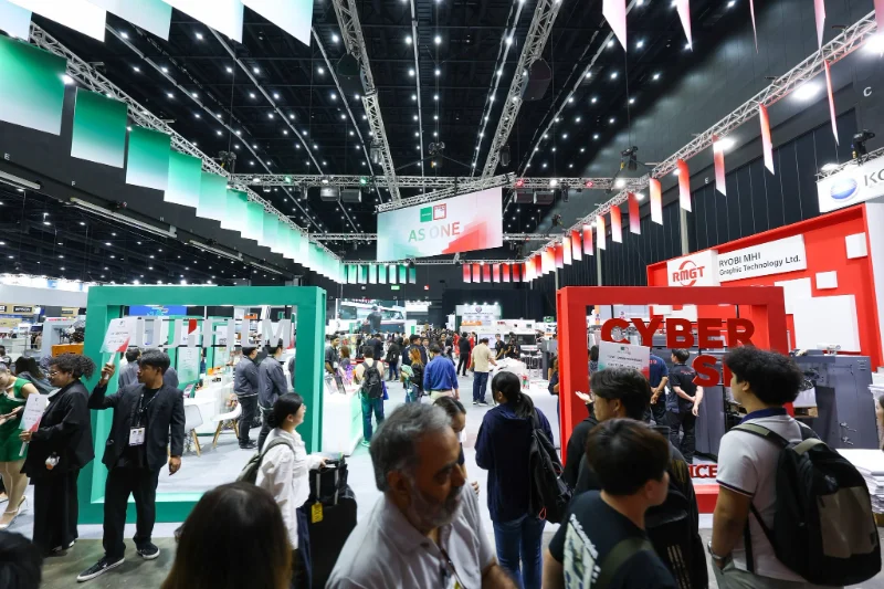 泰国包装展展出的包装材料与标签印刷样品